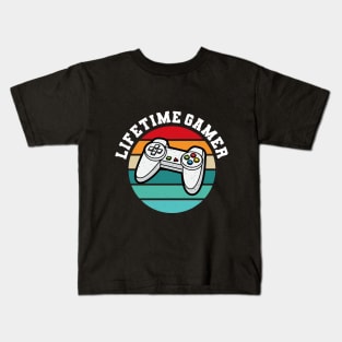 Lifetime Gamer for Gamer Pc Consoles Kids T-Shirt